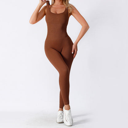 Combinaison sculptante sans coutures – Vêtement de sport gainant pour femme